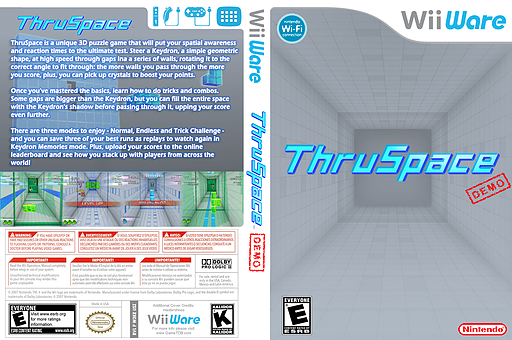 Thruspace (Demo) WiiWare cover (XHJE)