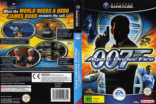 James Bond 007 in Agent Under Fire GameCube cover (GW7P69)