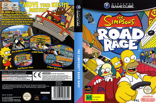 The Simpsons: Road Rage GameCube cover (GSPP69)
