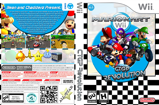 Mario Kart Wii CTGP Revolution CUSTOM cover (RMCJCT)