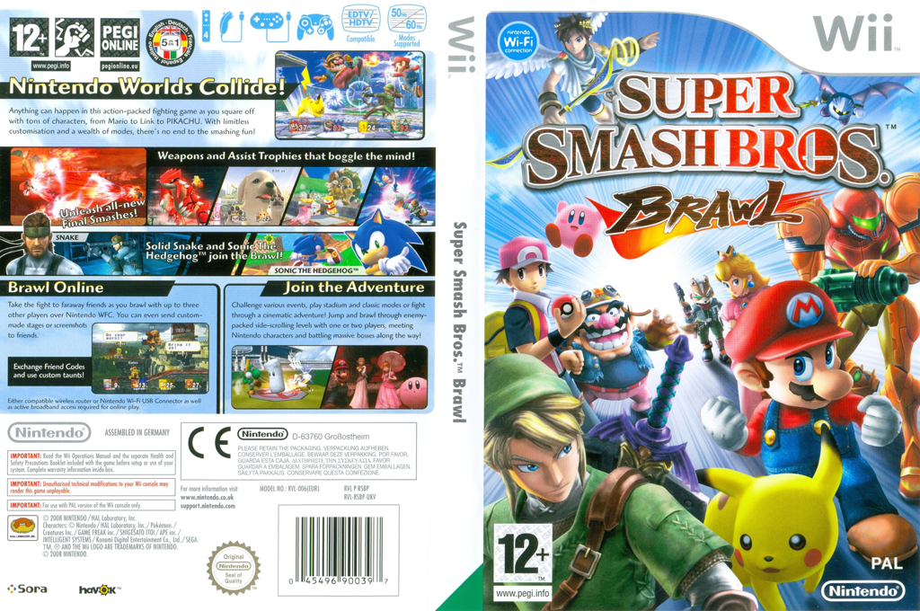 super smash bros brawl wii game