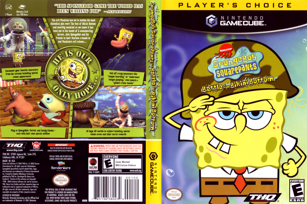 spongebob battle for bikini bottom iso gamecube