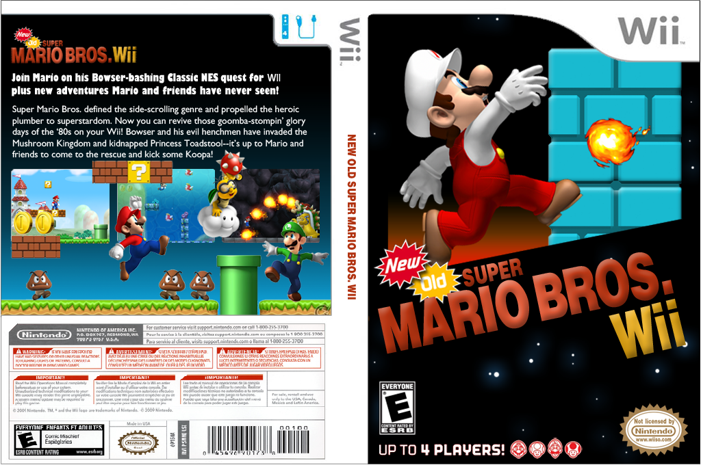 wii old super mario bros