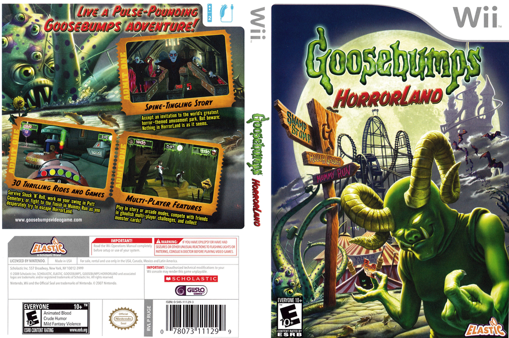 goosebumps horrorland game wii