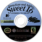 Mary-Kate and Ashley: Sweet 16 Licensed to Drive GameCube disc (GMAE51)