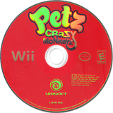 Petz Crazy Monkeyz Wii disc (RP6E41)