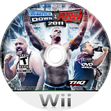 WWE SmackDown vs. Raw 2011 Wii disc (SMRE78)